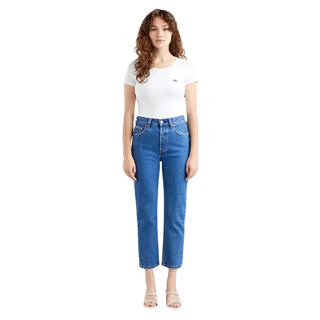 Jeans Donna Levi's 501 Cropped Blu