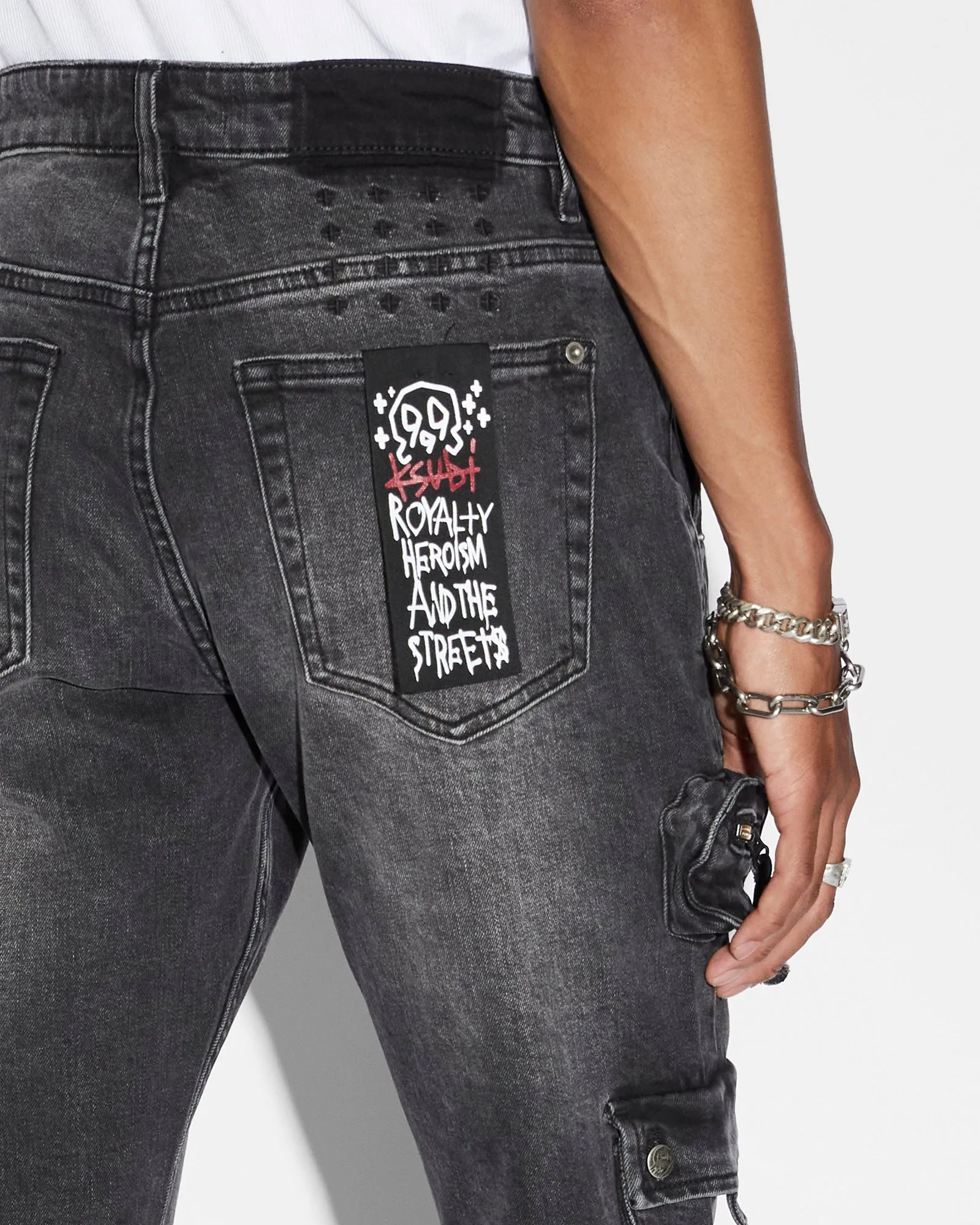 Ksubi x Juice WRLD 2.0 999 Bronko Cargo Jeans - Black