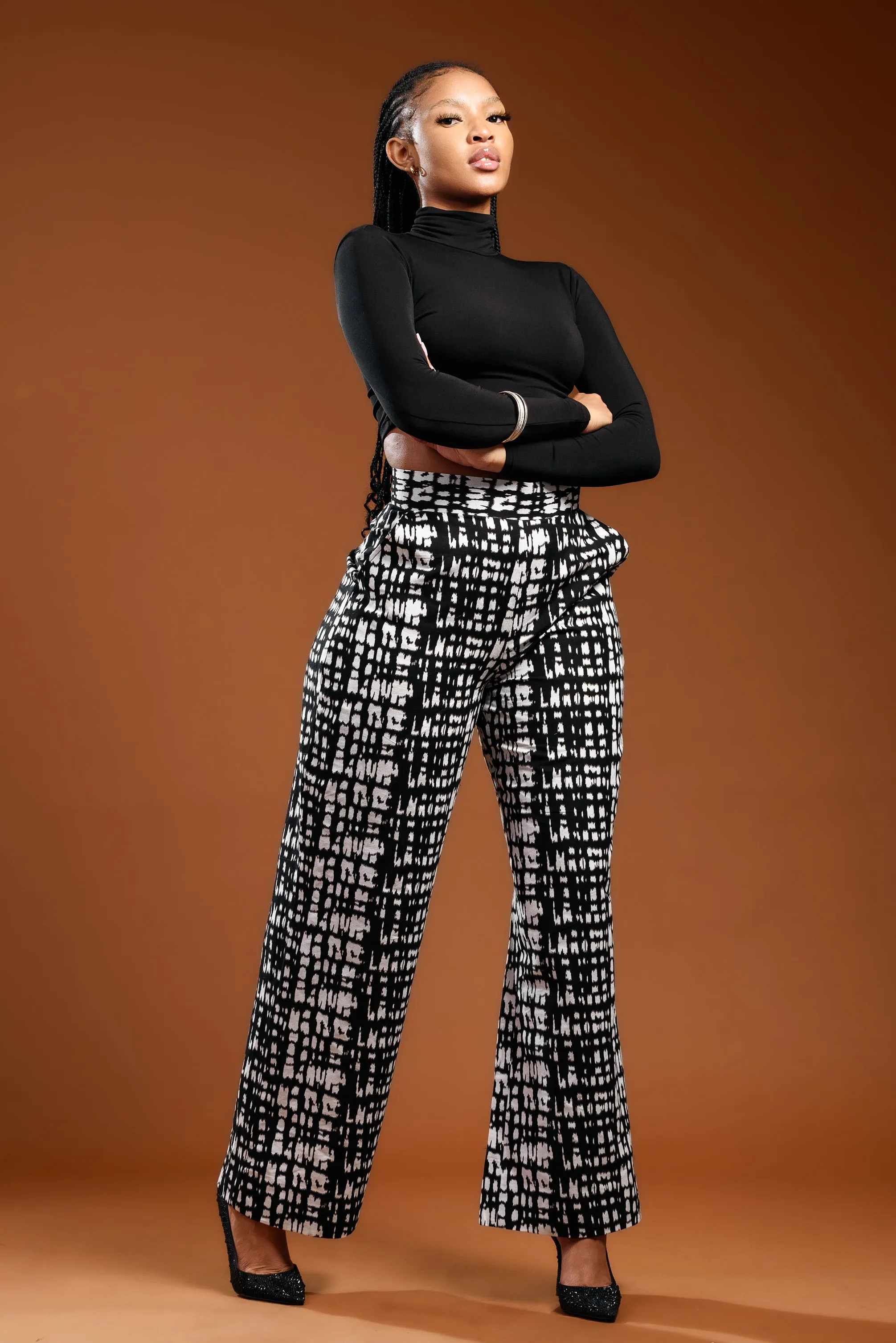 Ladies-Nuru Palazzo Pants