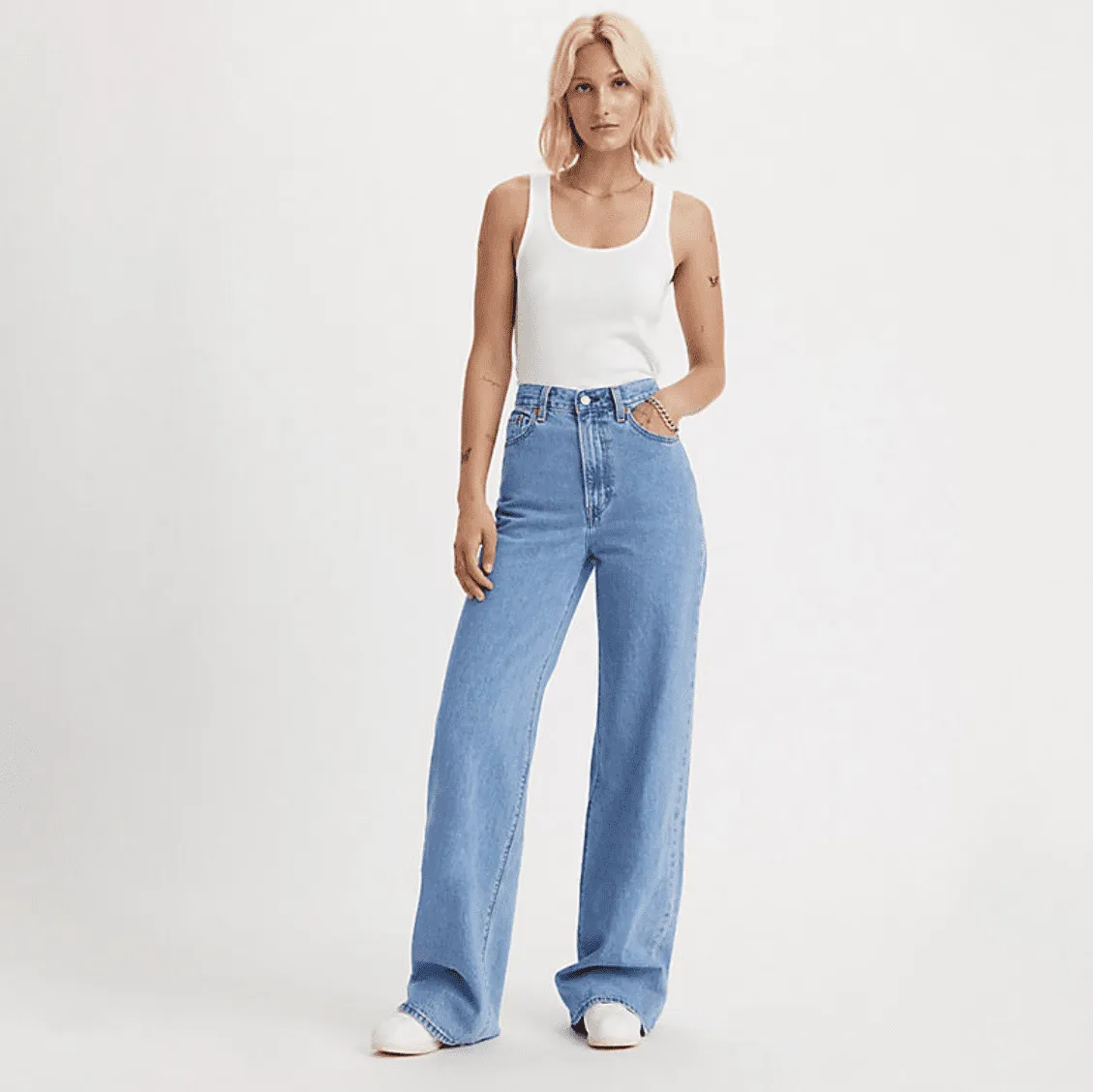 Levi's Ribcage Wide Leg Splash Zone