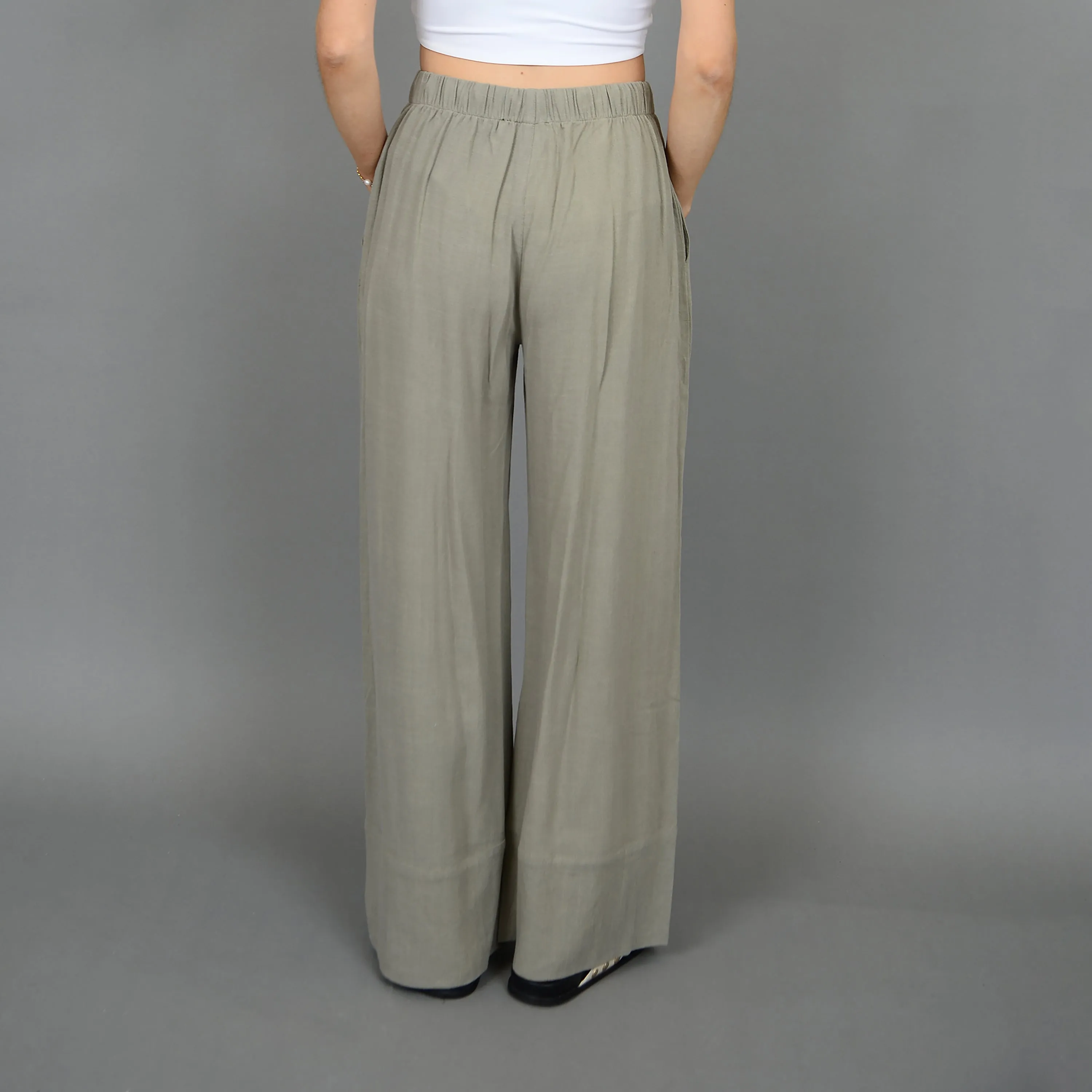 Lola's Room Linen Blend Wide Leg Pants