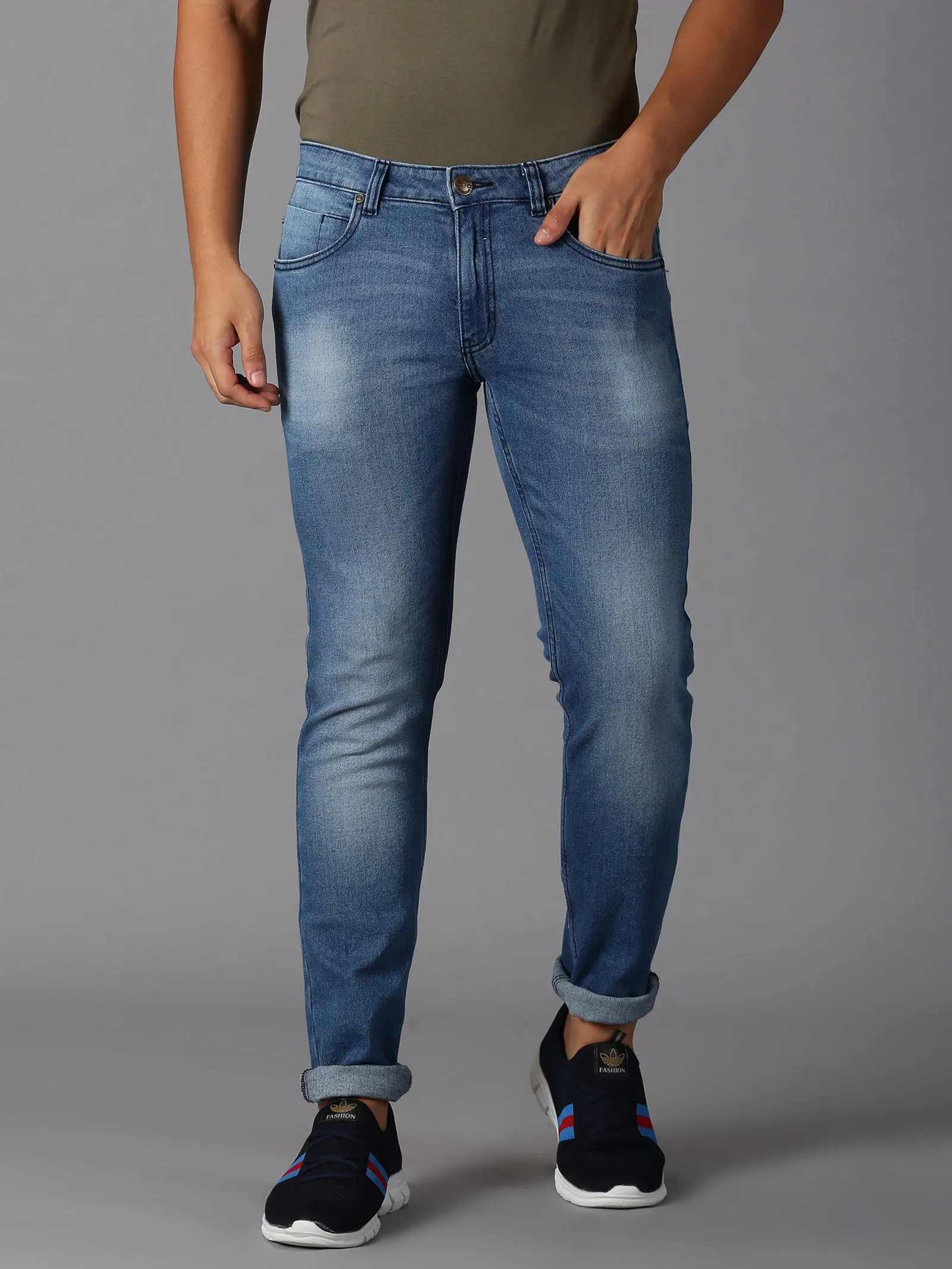 MEN'S BLUE SLIM FIT JEANS