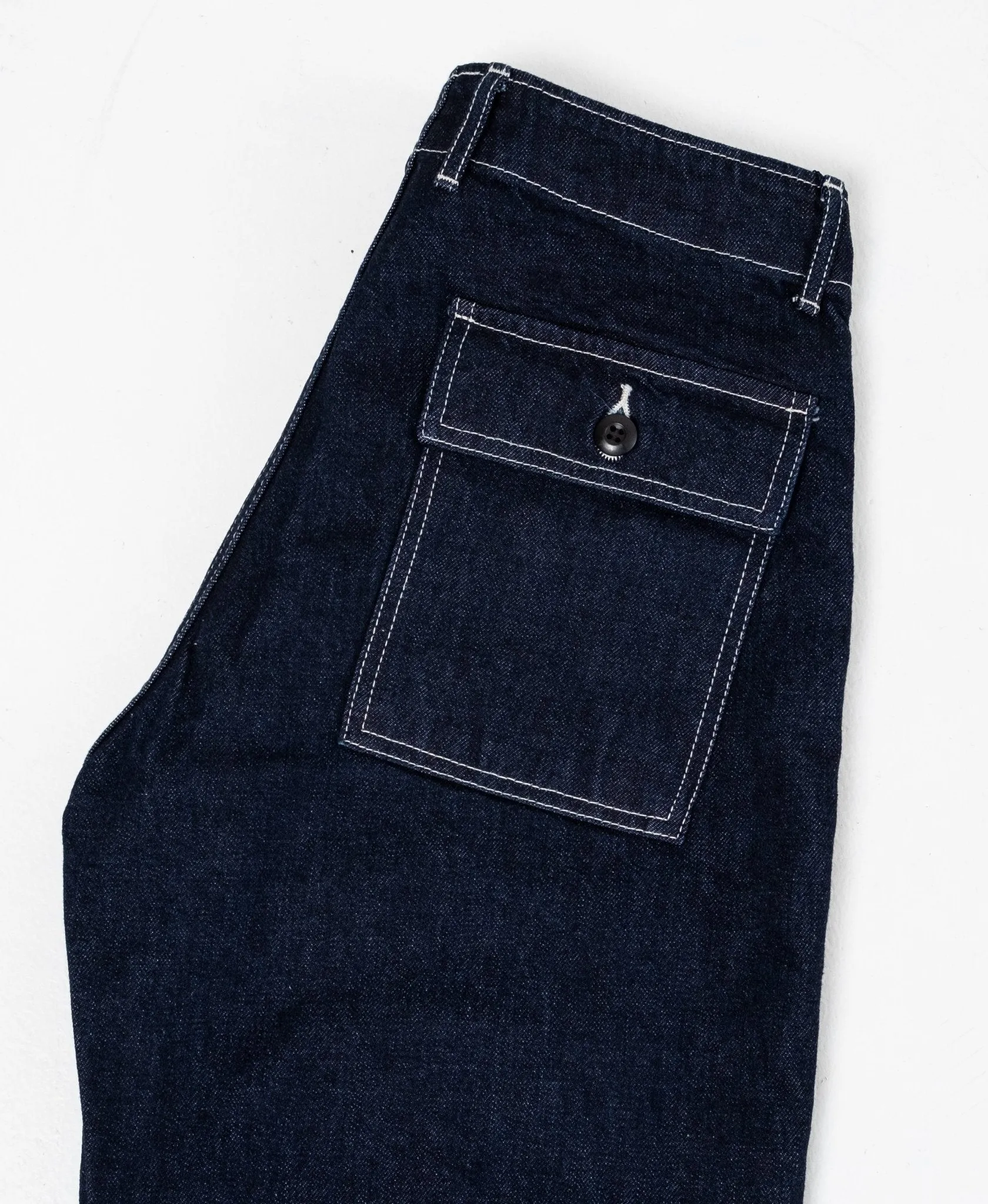 Modern Military Denim Baker Pants