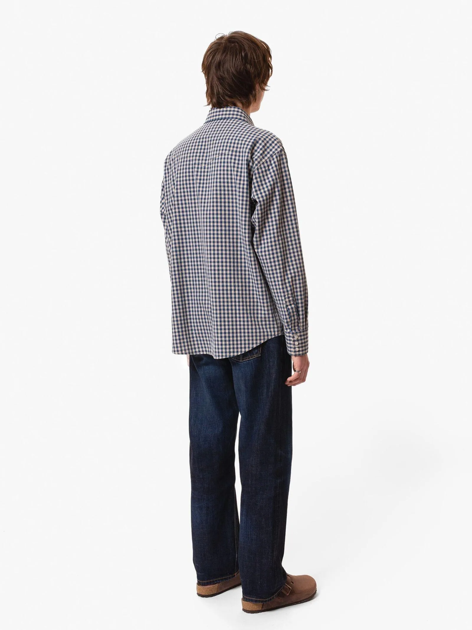 Nudie Jeans Co. - Sigge Gingham Cowboy Shirt Indigo