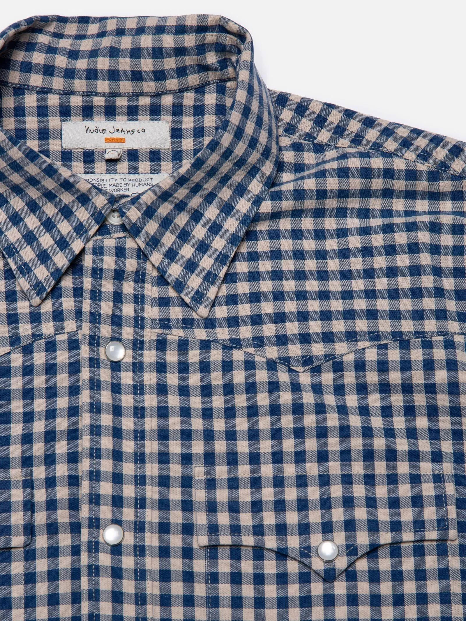 Nudie Jeans Co. - Sigge Gingham Cowboy Shirt Indigo