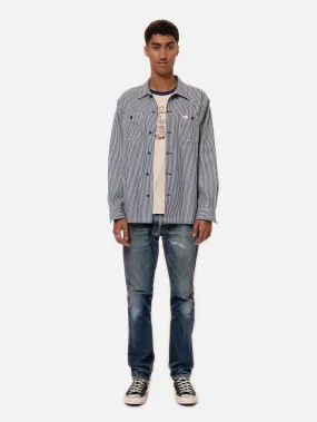 Nudie Jeans Co. - Vincent Hickory Stripe Work Shirt