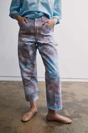 Painter's Pants in Purple Sky