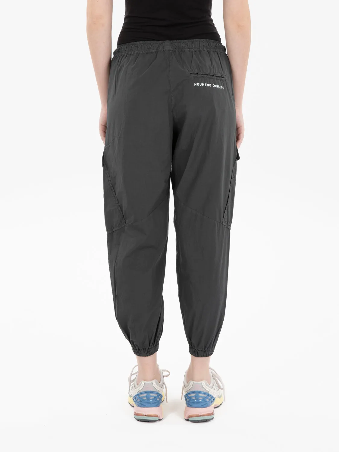 Pantaloni cargo tessuto tecnico grigio