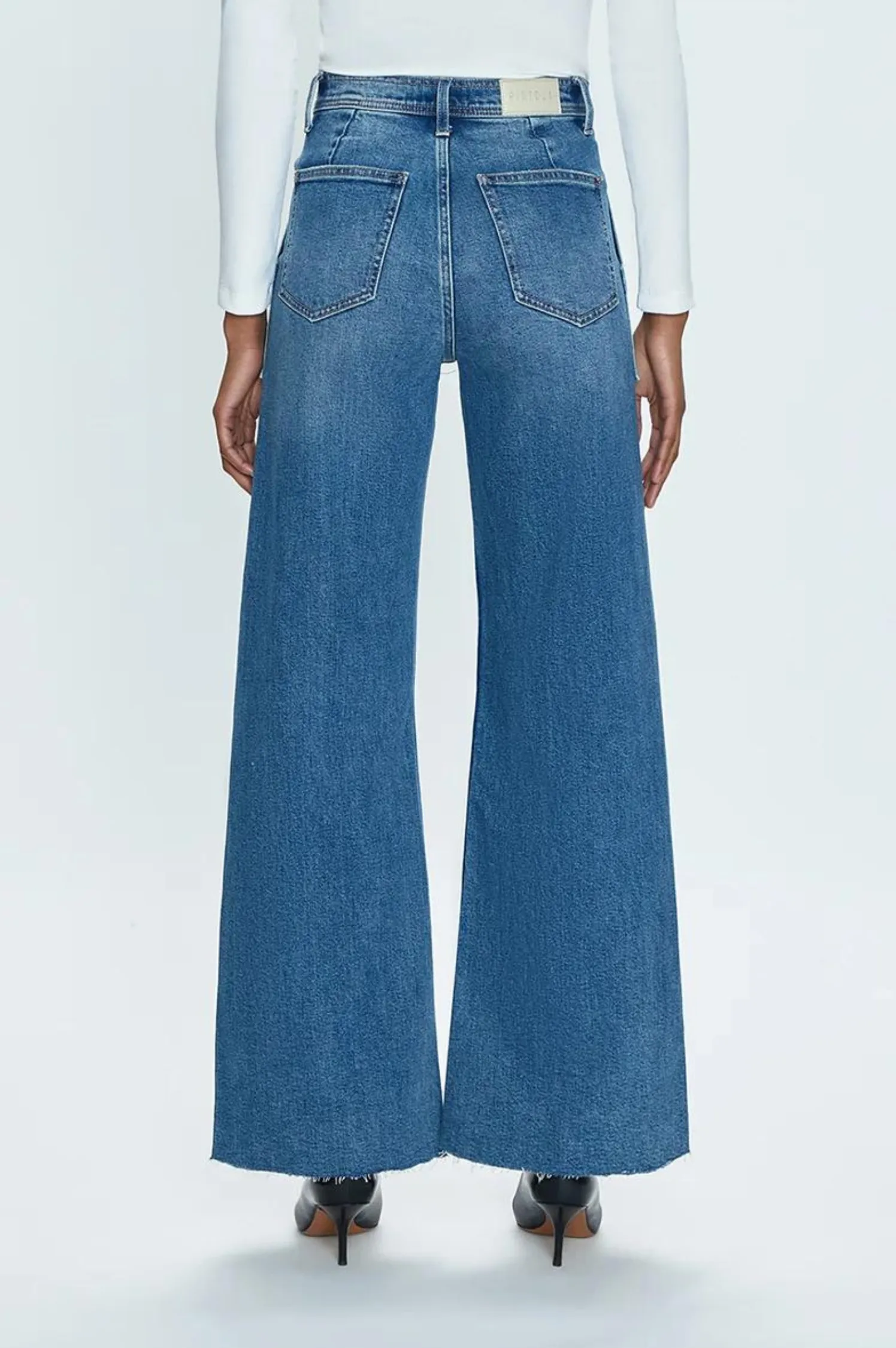 Penny High Rise Wide Leg Crop - Canal