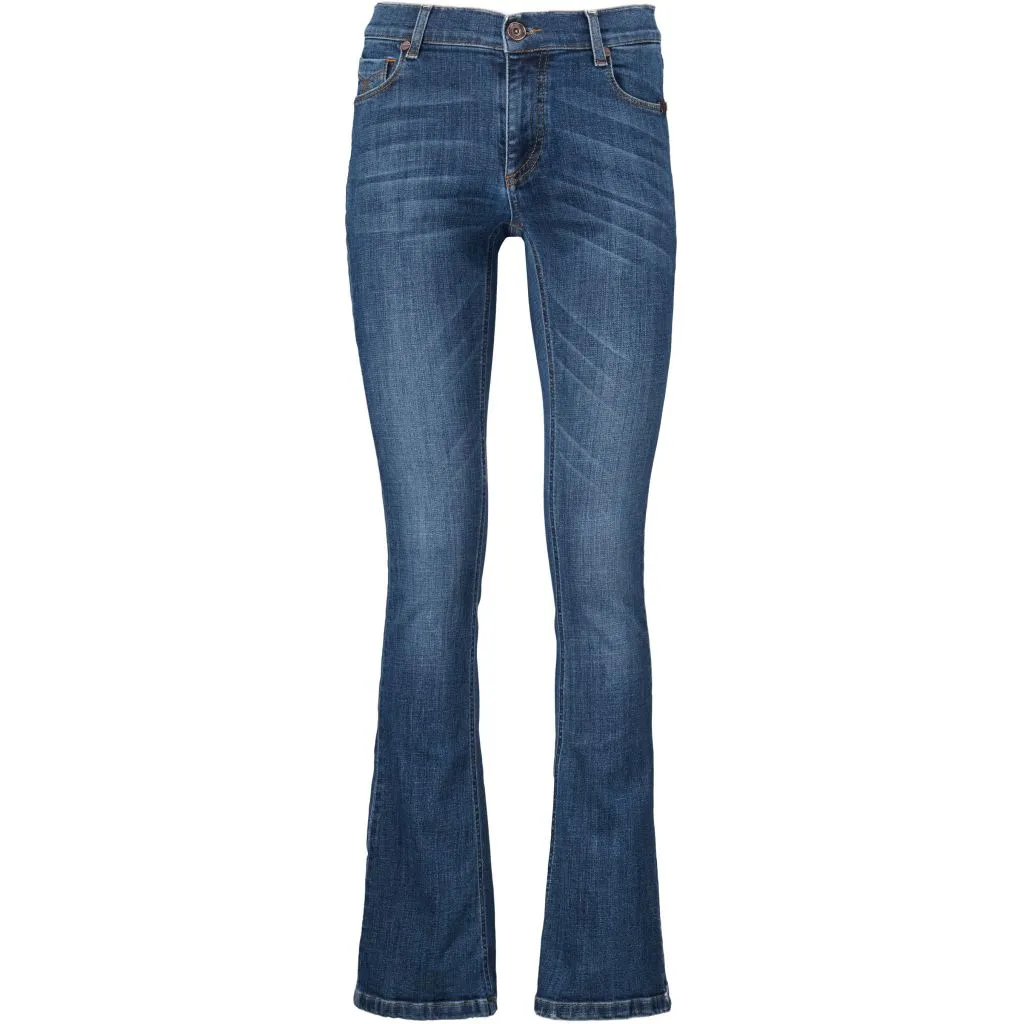 Pieszak Marija  Flare Leg Mid Rise Jeans - Washington Wash B4005