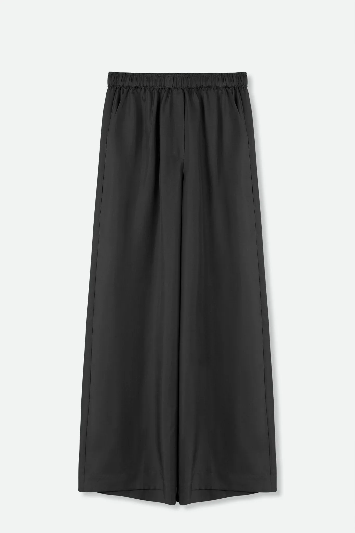 PRIYA SILK TWILL WIDE LEG PANT