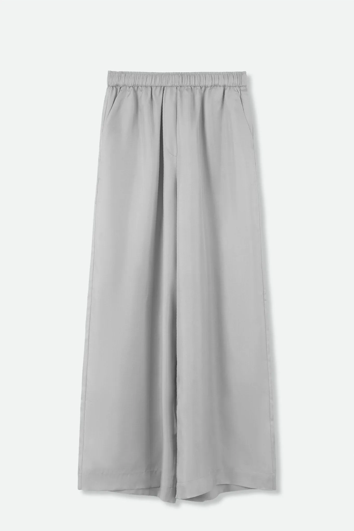 PRIYA SILK TWILL WIDE LEG PANT