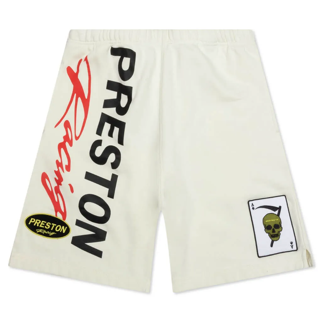 Racing Sweat Shorts - White/Black