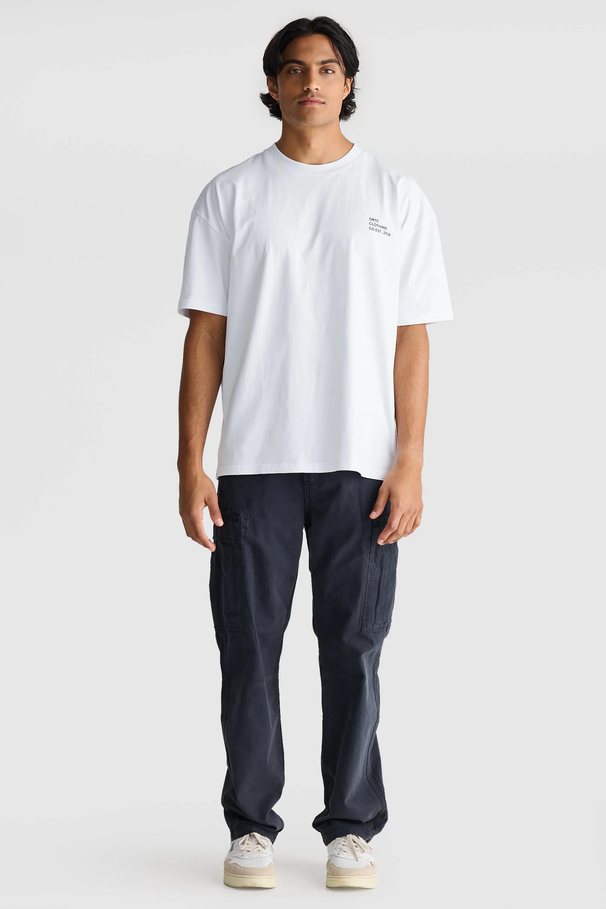 Relaxed Cargo Pants Navy