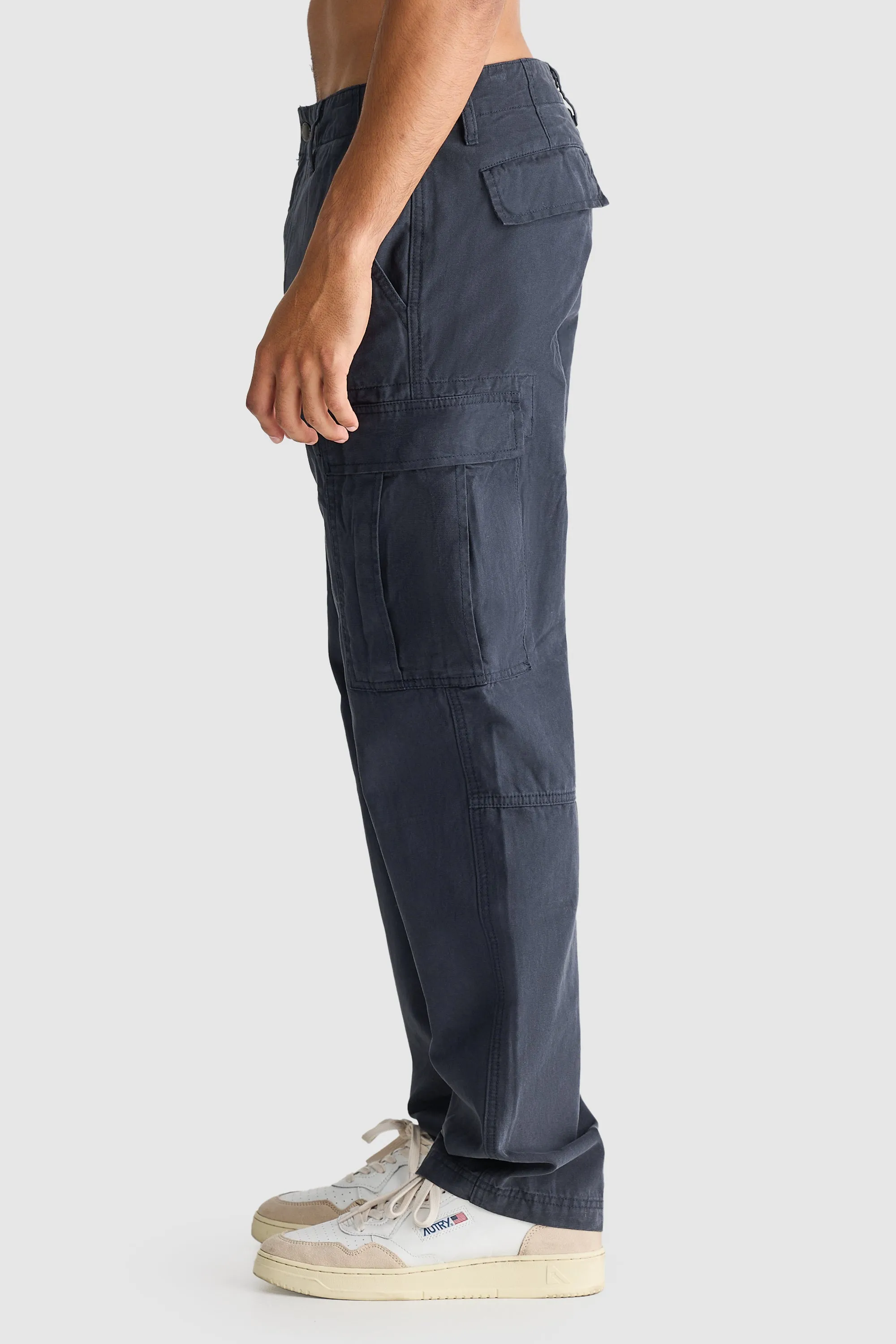 Relaxed Cargo Pants Navy