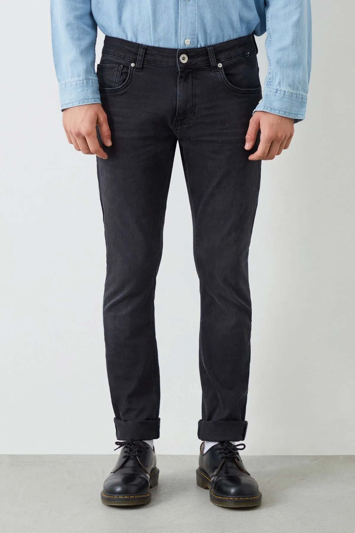 Rem Slim Tapered Fit Anthracite Men's Jeans