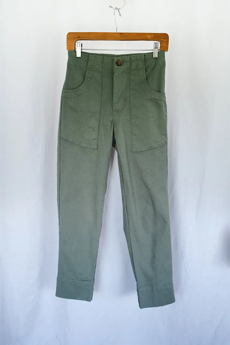 Retro Pocket Pants - Olive Twill