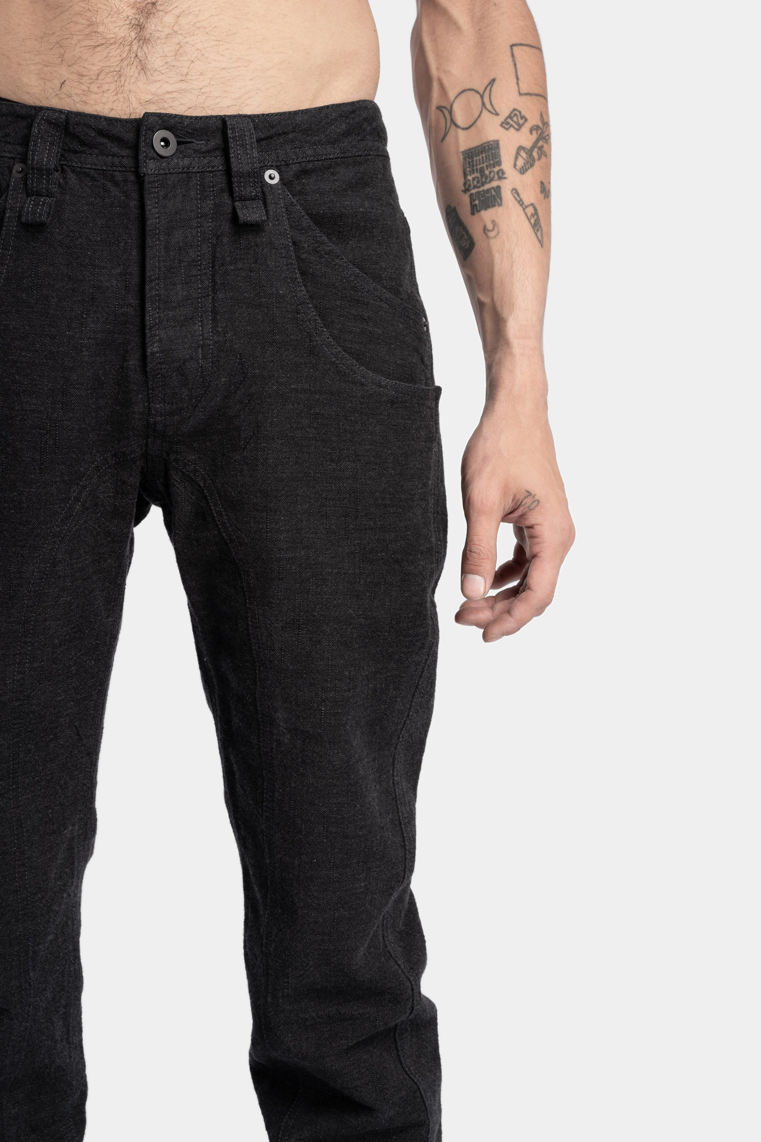 Rider pants, Washed black