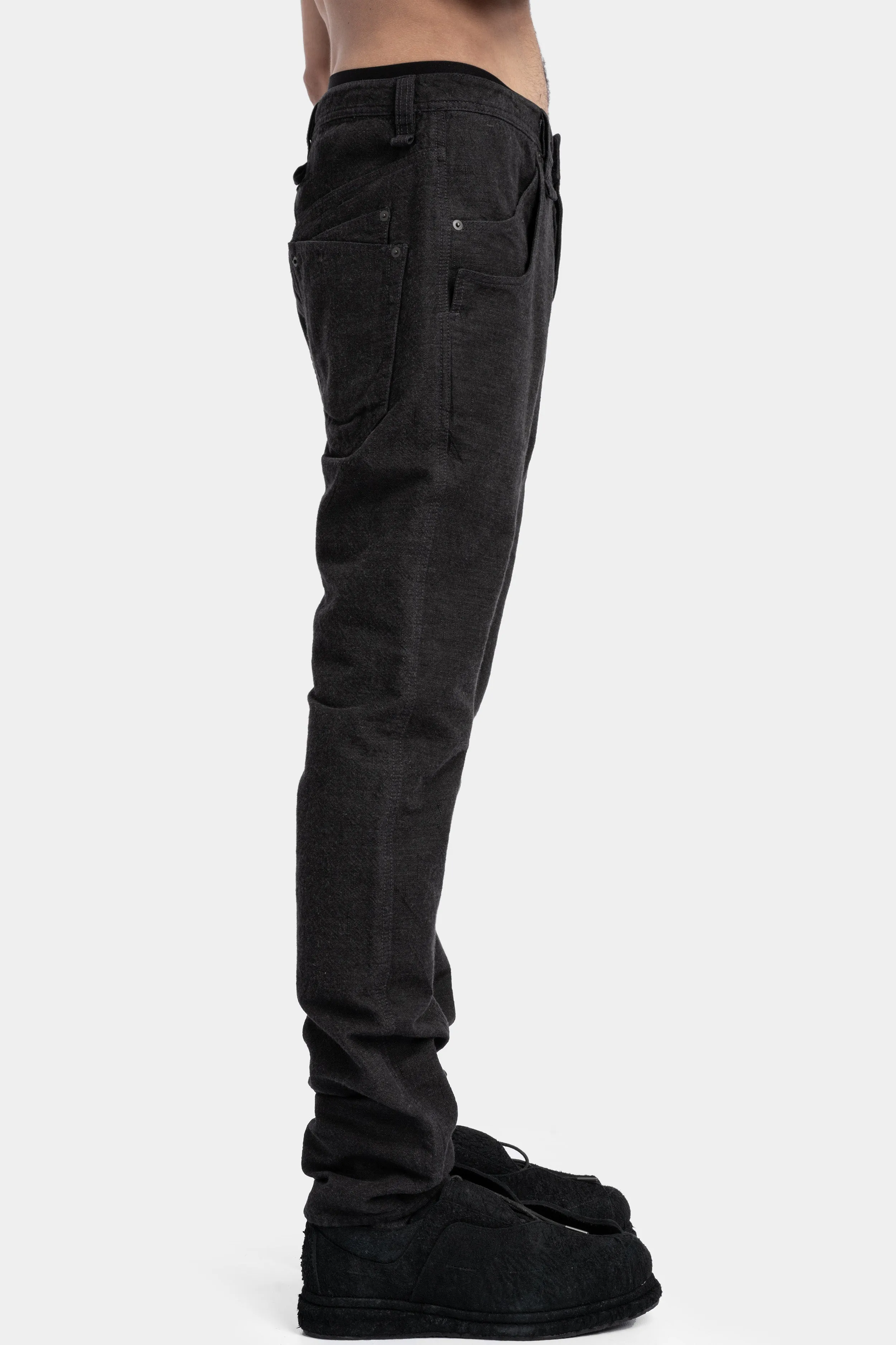 Rider pants, Washed black