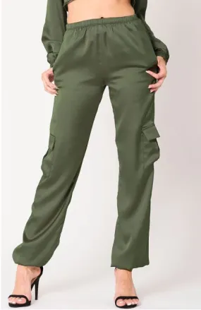 Satin Jogger Pants