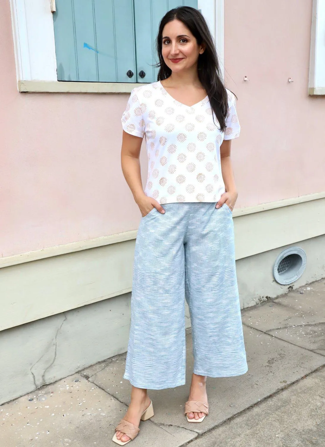 Serene Blue Organic Cotton Pants