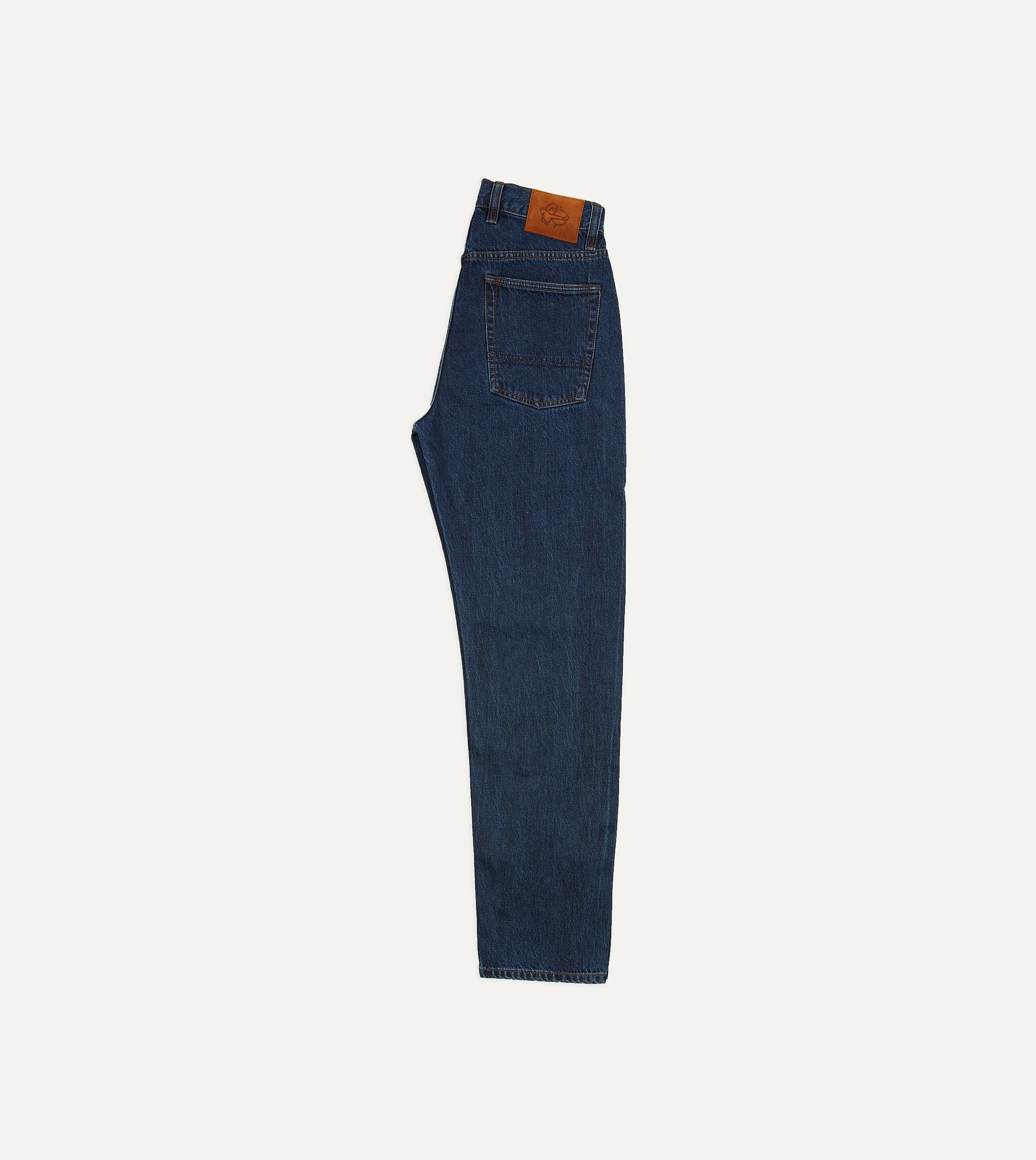 Stone Wash 13oz Denim Five-Pocket Jeans