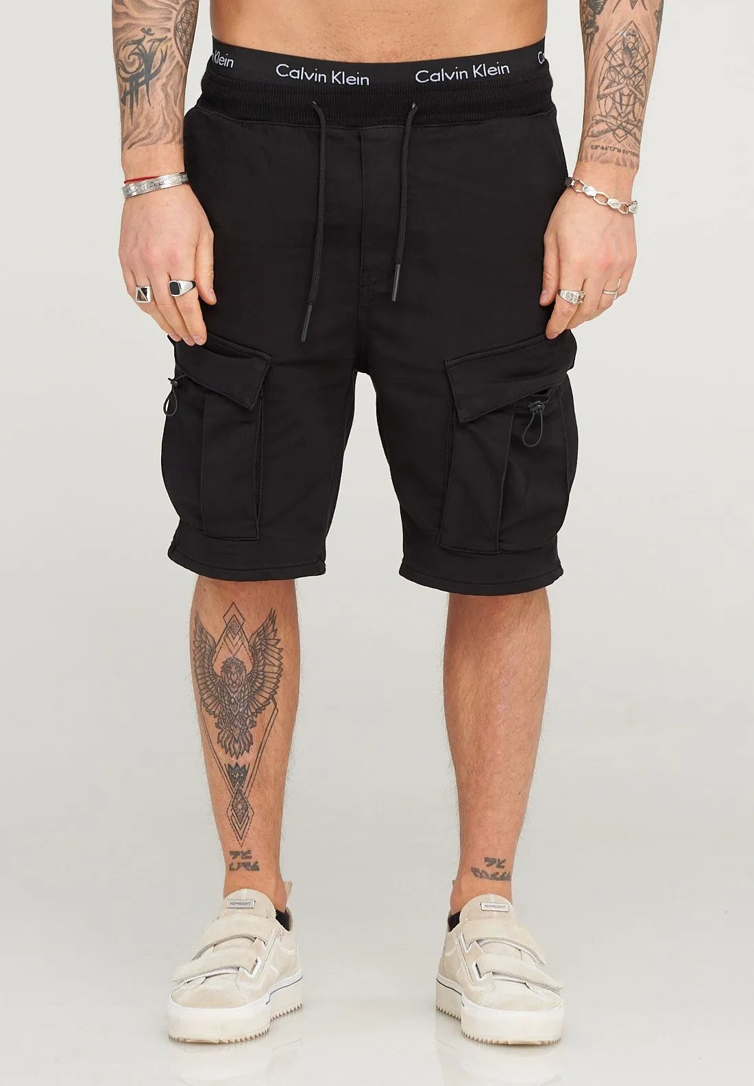 Sweat-Shorts Cargo GF-79045 Schwarz