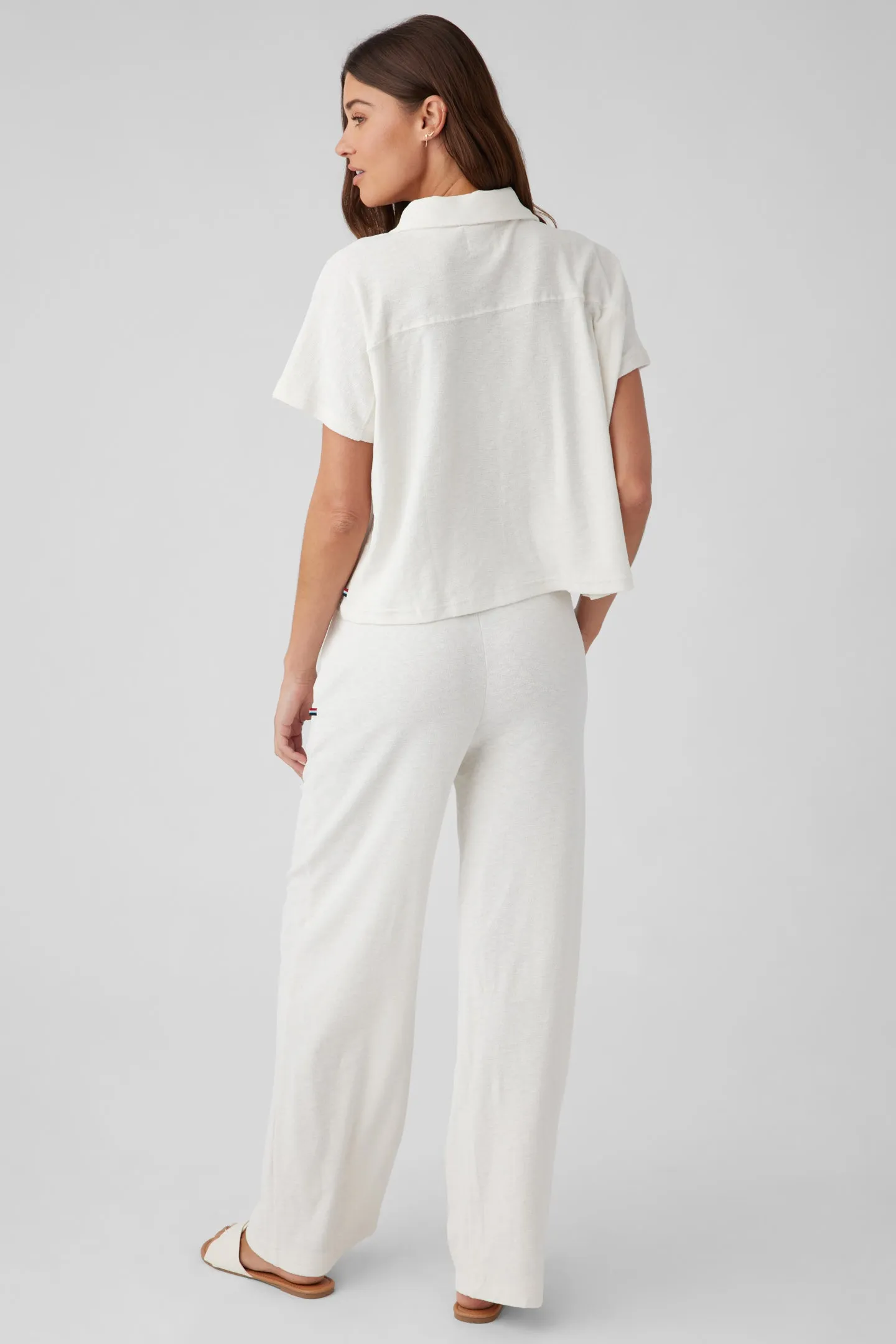 Terry Wide Leg Pant