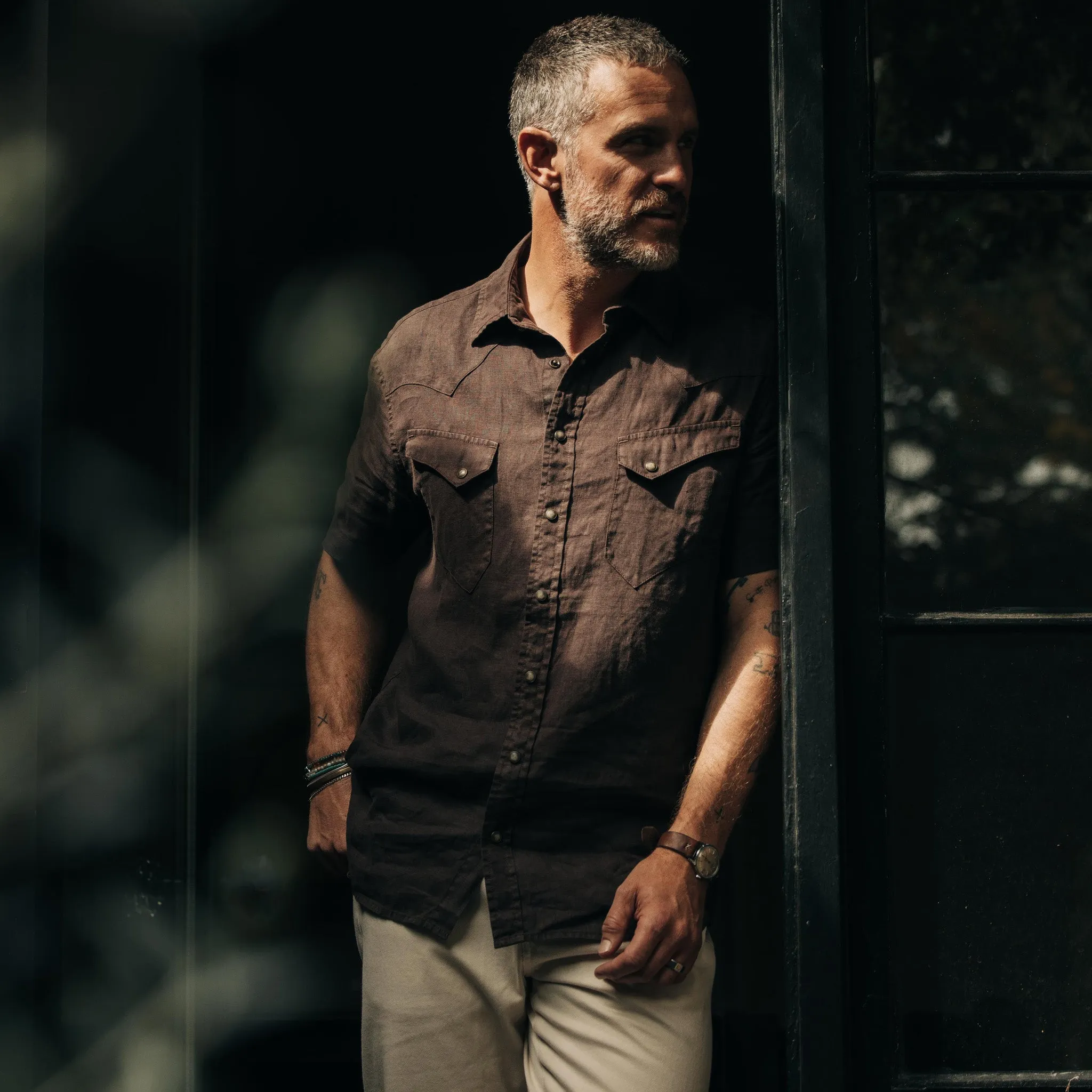 The Short Sleeve Western in Morita