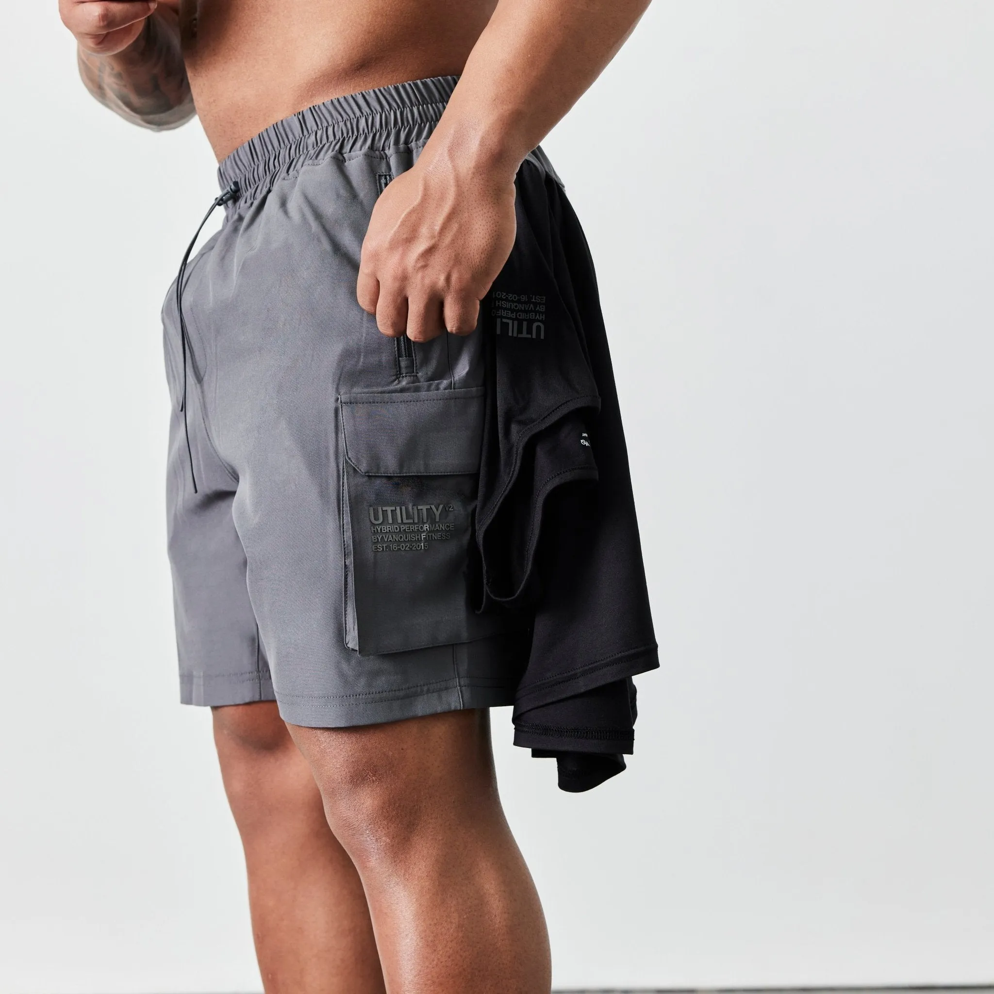 Vanquish Utility V2 Grey Cargo Shorts