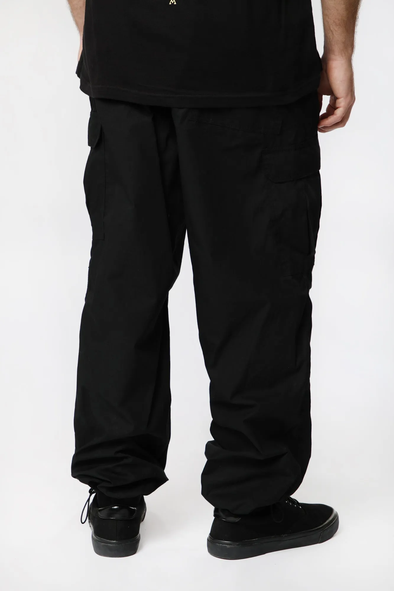 West49 Mens Poplin Parachute Cargo Jogger