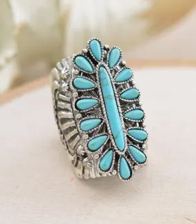 Western adjustable Turquoise RING