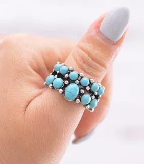 Western adjustable Turquoise RING