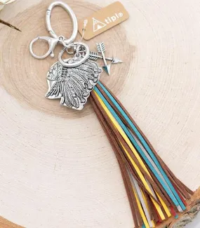 Western fringe CHIEF KEYCHAIN