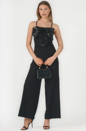 Wide Leg Jumpsuit with Large Bow