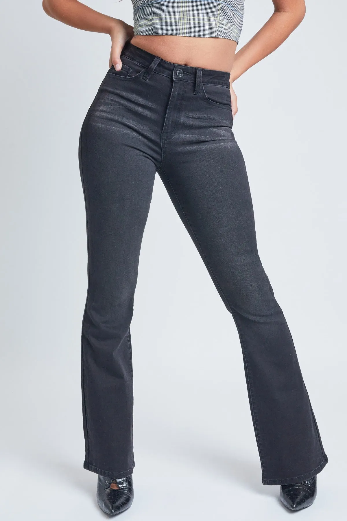 Women's  Flare Jeans With Shadow Side Panel